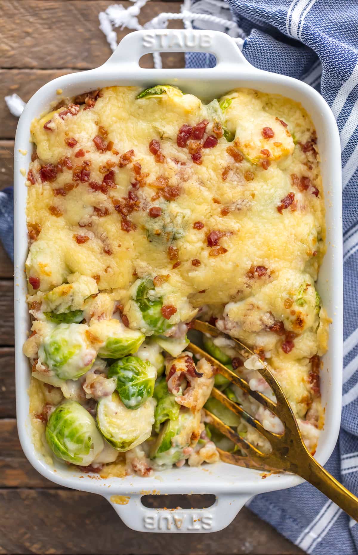 Brussels Sprouts Gratin {The Cookie Rookie}