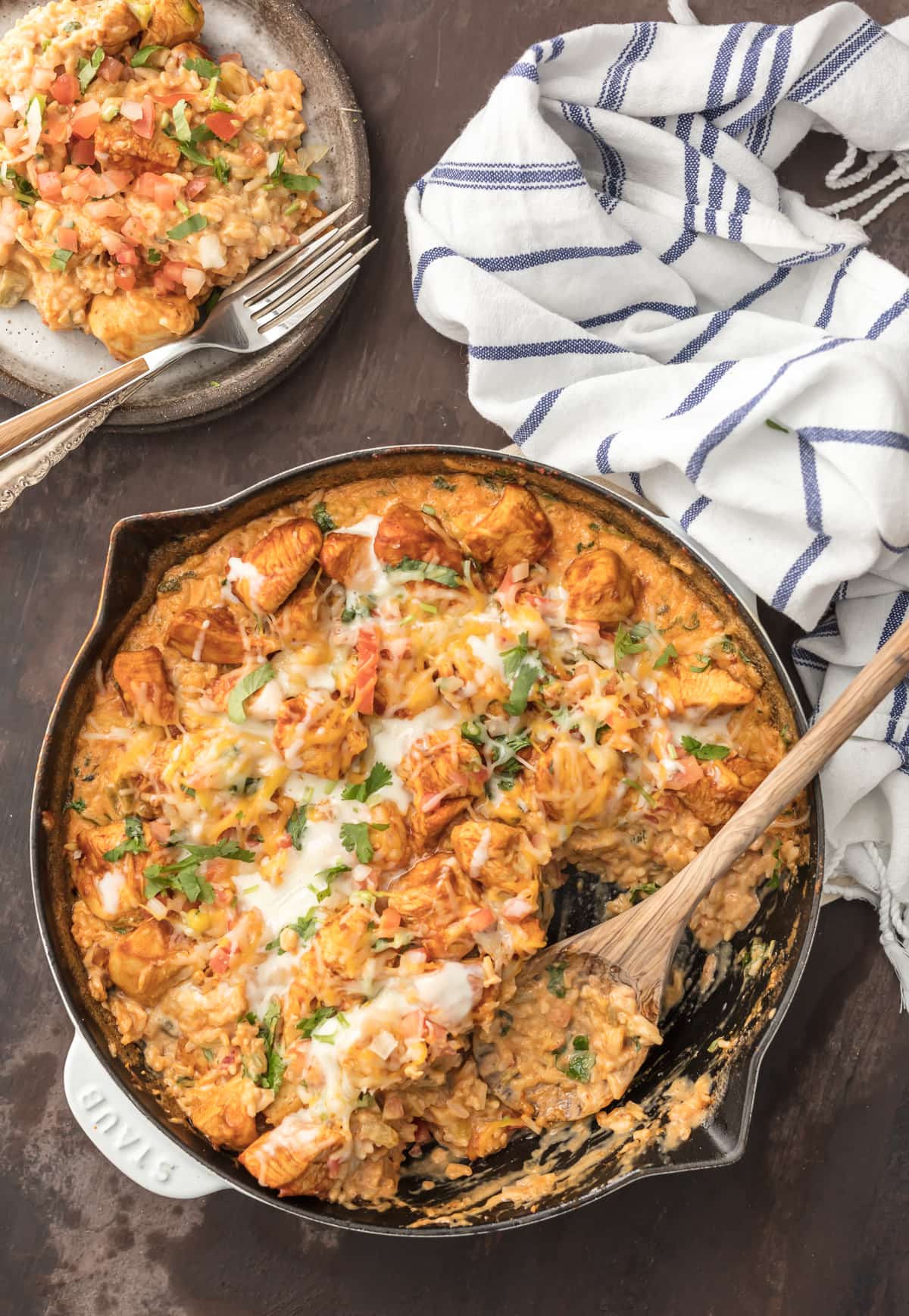 Skillet Chicken Con Queso {The Cookie Rookie}