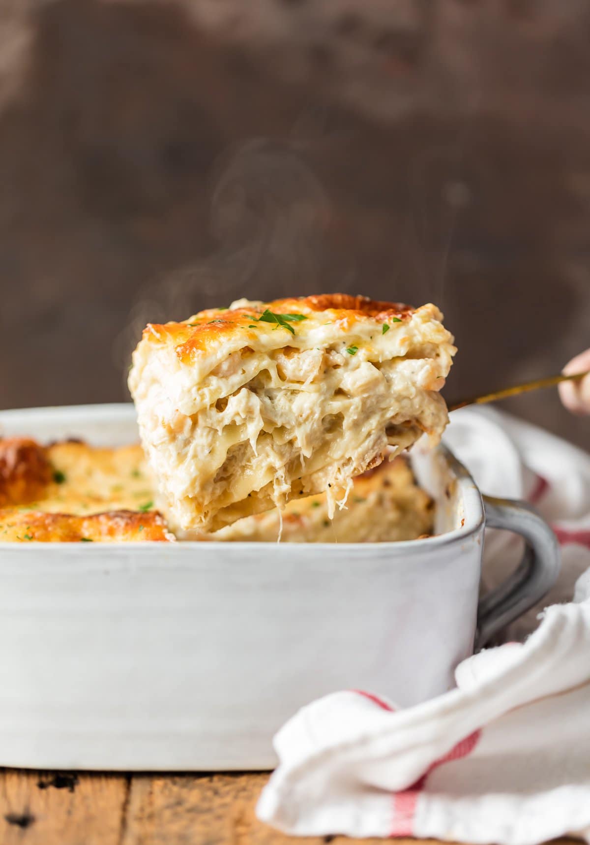 Cheesy Seafood Lasagna {The Cookie Rookie}